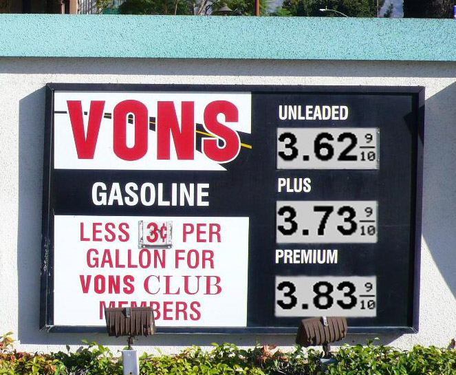 Changeable Reflective Gas Station Signs - Outdoor Reflective E-paper Displays