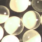 Half-opaque half-translucent coated glass particles, microspheres, powder