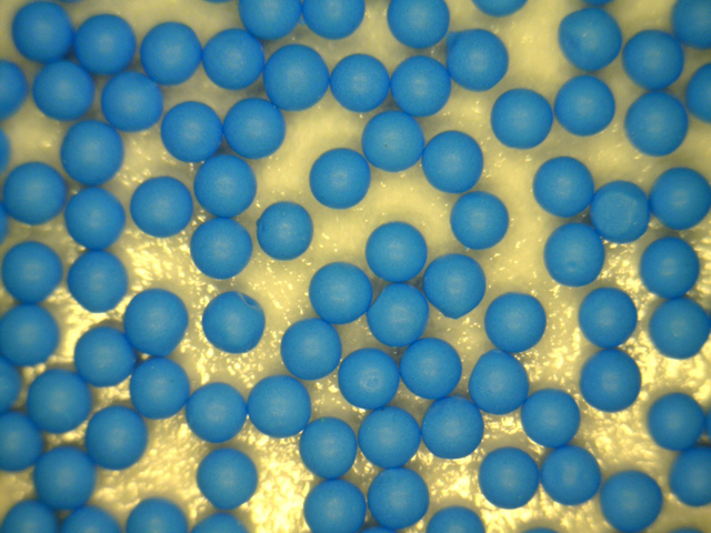 Polymer Spheres - Blue - for Suspension in Water - 1g/cc - 1g/ml