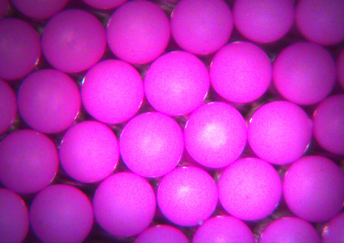 Pink Polyethylene Microspheres Density 1.00g/cc Pink (Magenta) Polymer Spheres for Flow Visualization and PIV