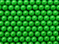 Green Cellulose Acetate Polymer Spheres Density -1.3g/cc - Particle Diameters 1.8mm and 2.9mm